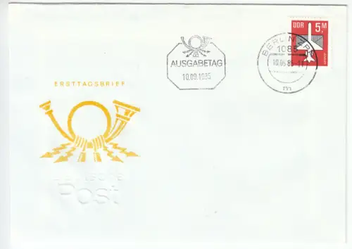 FDC, Michel-Nr. DDR 2967, o Berlin ZPA 1085, 10.09.85