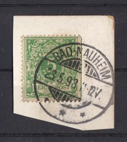 Briefstück, Michel-Nr.: DR 46, EF, Bad Nauheim, 23.5.98, EGSt, UB -