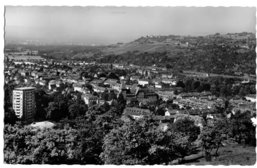 AK, Lörrach in Baden, Gesamtansicht, 1961
