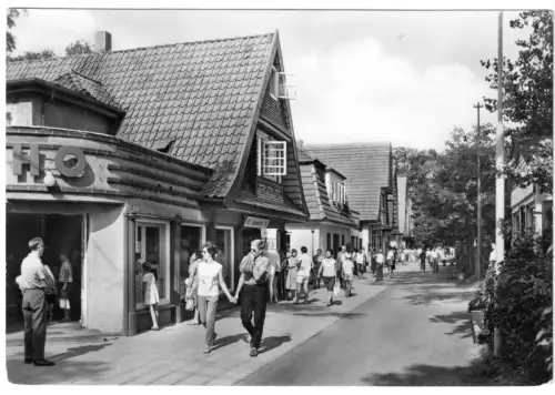 AK, Ostseebad Boltenhagen, Mittelweg, belebt, 1966