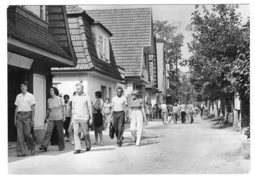 AK, Ostseebad Boltenhagen, Promenade, belebt, 1982