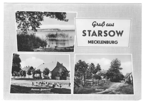 AK, Mirow OT Starsow, drei Abb., gestaltet, 1965