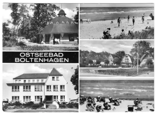 AK, Ostseebad Boltenhagen, fünf Abb., 1977
