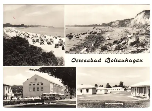 AK, Ostseebad Boltenhagen, vier Abb., u.a. Urlaubersiedlung, 1969
