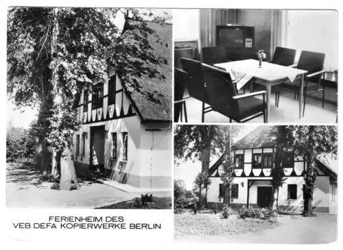 AK, Klütz Kr. Grevesmühlen, drei Abb., Ferienheim DEFA Kopierwerke Berlin, 1975