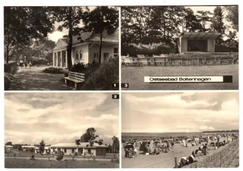 AK, Ostseebad Boltenhagen, vier Abb., u.a. Bäder-Bibliothek, 1968