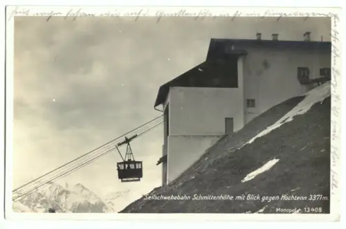AK, Zell am See, Salzburg, Schwebebahn Schmittenhöhe, Bergstation, 1928