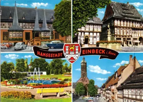 AK, Einbeck, vier Abb., Wappen, 1971