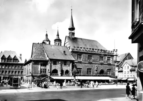 AK, Göttingen, Blick zum Rathaus, 1969