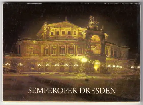 AK-Mappe mit 14 Color-AK, Dresden, Semperoper, 1986