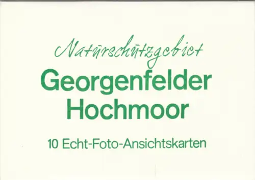 AK-Mappe mit 9 (-1) Foto-AK, Zinnwald-Georgenfeld, Georgenfelder Hochmoor, 1978