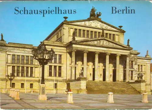AK-Mappe mit 11 Colorfoto-AK, Berlin Mitte, Schauspielhaus, 1985