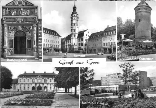 AK, Gera, fünf Abb., 1984