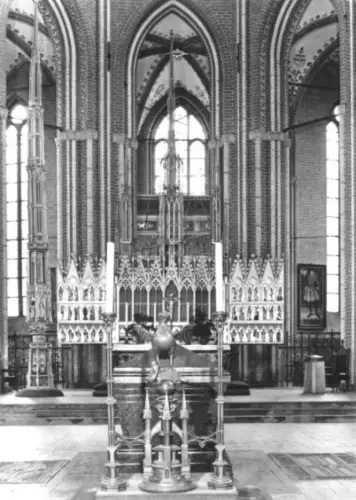 AK, Bad Doberan, Münster, Innenansicht mit Altar, 1970