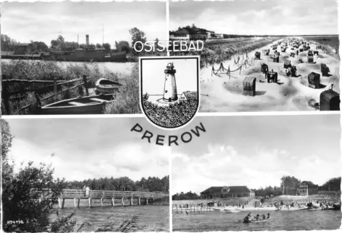 AK, Ostseebad Prerow Darß, vier Abb., 1959