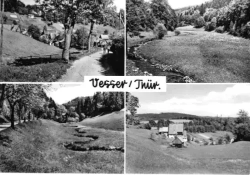 AK, Vesser Thür., vier Abb., 1976