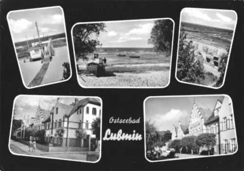 AK, Ostseebad Lubmin, fünf Abb., gestaltet, 1962