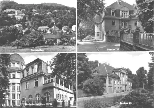 AK, Bad Gottleuba, Kliniksanatorium, vier Abb., 1970