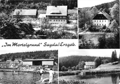 AK, Sayda Erzgeb., Im Mörtelgrund, vier Abb., 1971