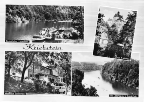 AK, Kriebstein, vier Abb., gestaltet, 1968