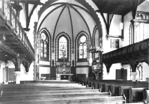 AK, Bad Elster, Trinitatiskirche, Innenansicht, 1984