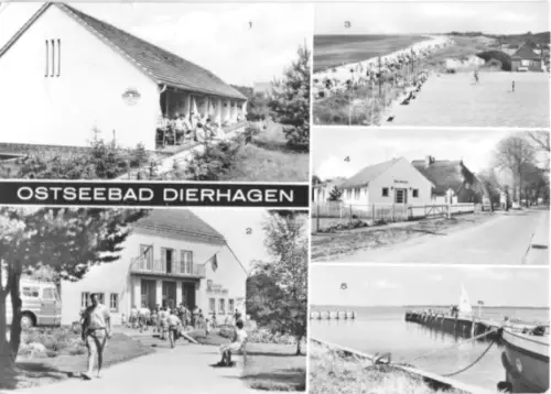 AK, Ostseebad Dierhagen, fünf Abb., Version 2, 1977