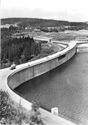AK, Talsperre Pöhl Vogtl., Staumauer, 1969
