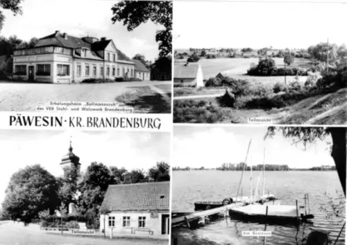 AK, Päwesin Kr. Brandenburg, vier Abb., 1976