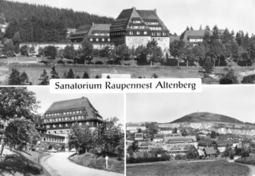 AK, Altenberg Erzgeb., Sanatorium Raupennest, drei Abb., 1978