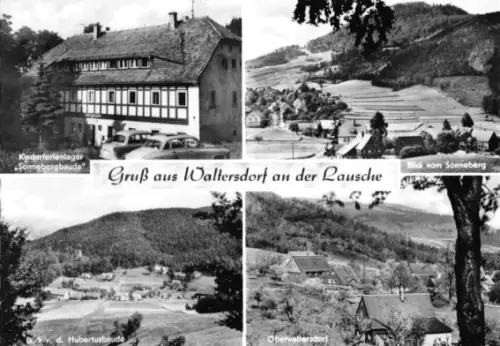 AK, Waltersdorf an der Lausche, vier Abb., 1961