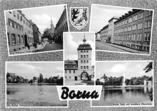 AK, Borna, fünf Abb., 1966