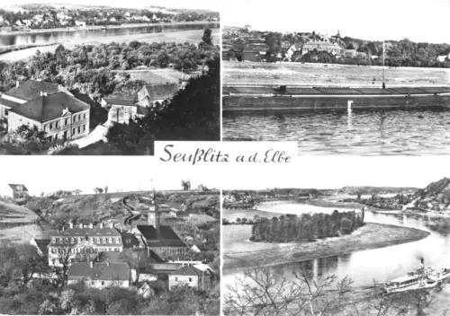 AK, Seußlitz a. d. Elbe, vier Abb., 1971