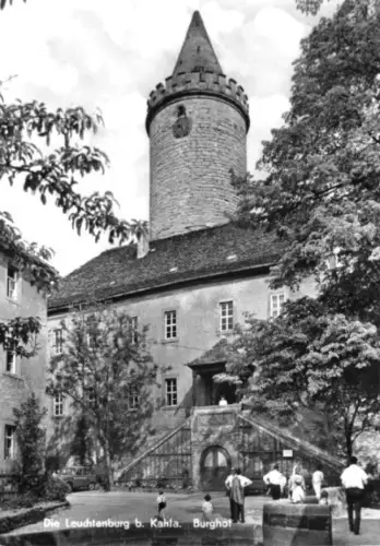 AK, Kahla, Die Leuchtenburg, Innenhof, 1973