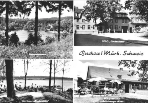 AK, Buckow Märk. Schweiz, vier Abb., 1968