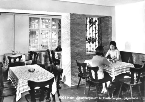 AK, Finsterbergen Thür. Wald, Spießberghaus, Jägerstube