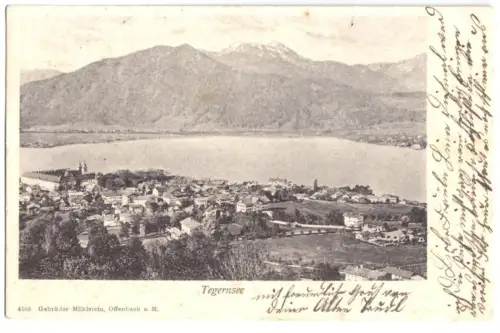 AK, Tegernsee, Gesamtansicht, 1901