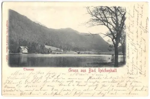 AK, Bad Reichenhall, Partie am Thumsee, 1903