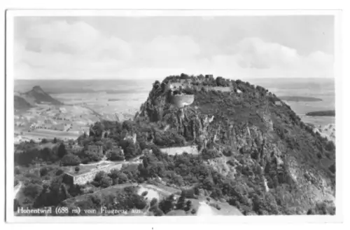AK, Hohentwiel, Luftbildansicht, ca. 1938