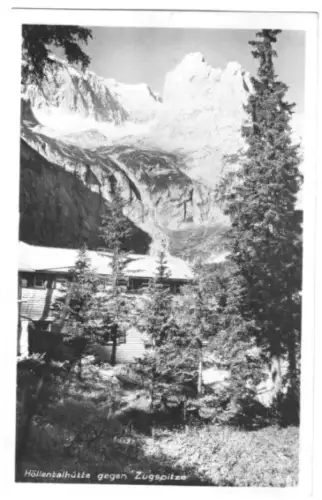 AK, Garmisch-Partenkirchen, Höllentalhütte g. Zugspitze