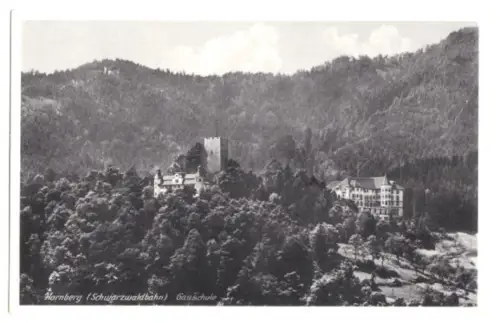 AK, Hornberg, Schwarzwaldbahn, Gauschule, um 1940