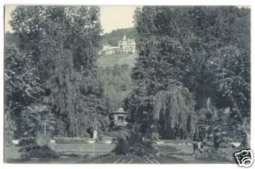 AK, Freiburg im Breisgau, Stadtgarten m. Dattlerblick