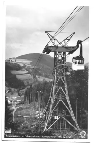 AK, Freiburg Breisgau, Schauinsland-Schwebebahn, 1934