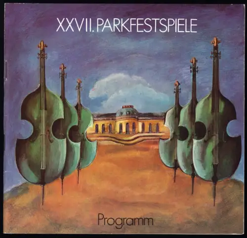 Programmheft, XXVII Parkfestspiele, Potsdam Park Sanssouci, 1982