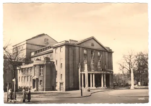 AK, Stralsund, Theater, Version 2,  1961