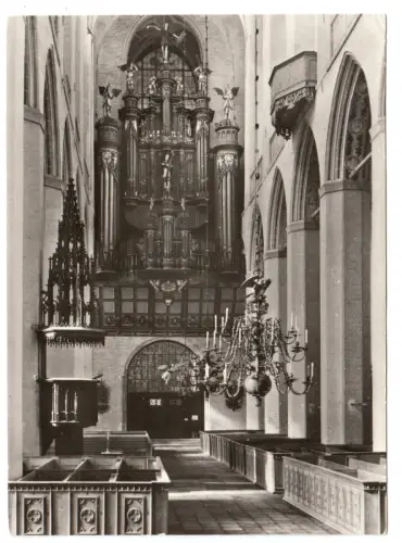 AK, Stralsund, St. Marien, Stellwagenorgel, 1979