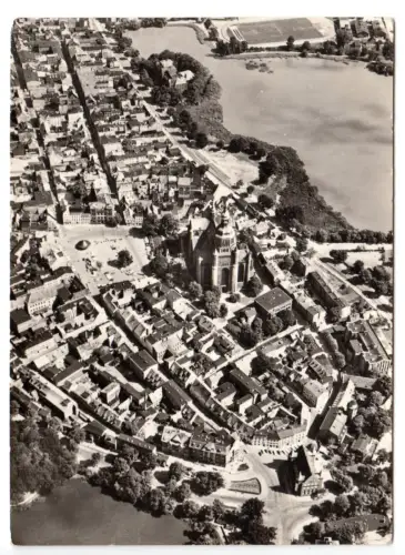 AK, Stralsund, Blick über die Altstadt nach Osten, Luftbild, 1971
