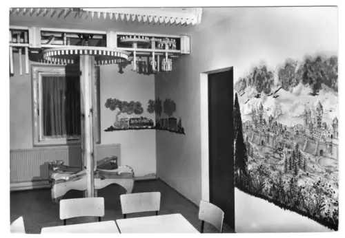 AK, Schwerin - Zippendorf, FDGB-Erholungsheim "Fritz Reuter", Spielzimmer, 1985
