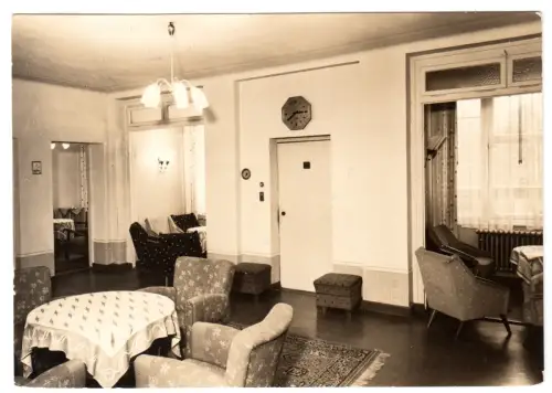 AK, Bad Wilsnack, Goethehaus, Aufenthaltsraum, 1965