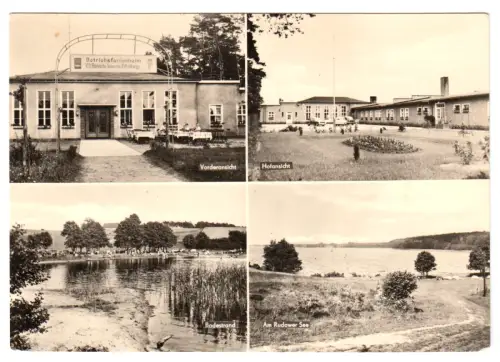 AK, Lenzen Elbe, Betriebsferienheim Märkische Ölwerke, vier Abb., 1970