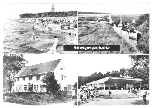 AK, Rostock Markgrafenheide, vier Abb., 1978